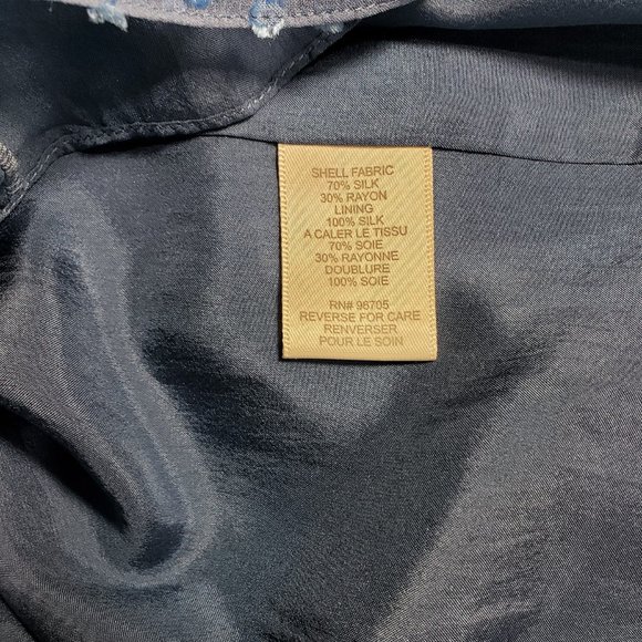 NWT Rebecca Taylor Silk Ruffle Blue One Shoulder Dress 4 - Picture 9 of 9